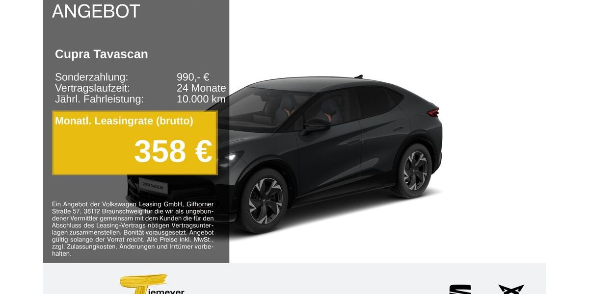 Cupra Tavascan 11.358 km 40.850 &euro; Gelsenkirchen OT Beckhausen 45899