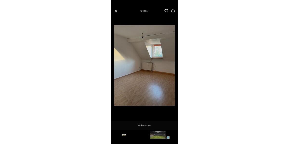 Dachgeschoßwohnung Gelsenkirchen Gelsenkirchen-Mitte - 2 Zimmer, 52 m&sup2;, 390&euro; | Angebot:26611665