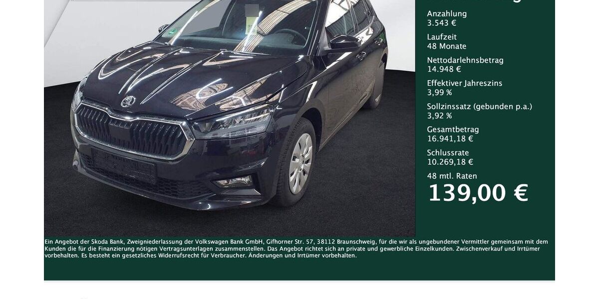 Skoda Fabia 15.364 km 18.491 &euro; Dortmund 44269