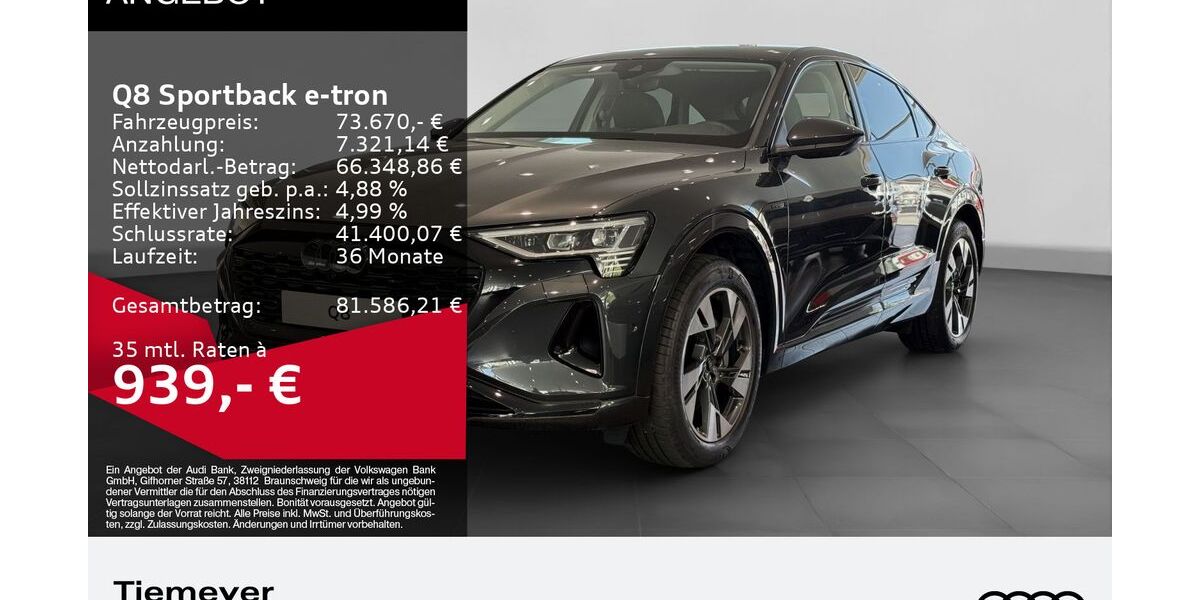 Audi Q8 e-tron 6.999 km 73.670 &euro; Bochum 44809