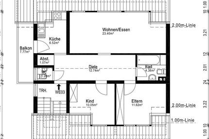 Wohnung Oberhausen Schmachtendorf - 3 Zimmer, 73 m&sup2;, 950&euro; | Angebot:27547753