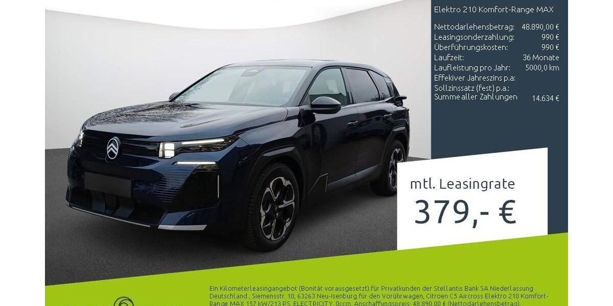 Citroen C5 Aircross 1.500 km 48.890 &euro; Dortmund 44263