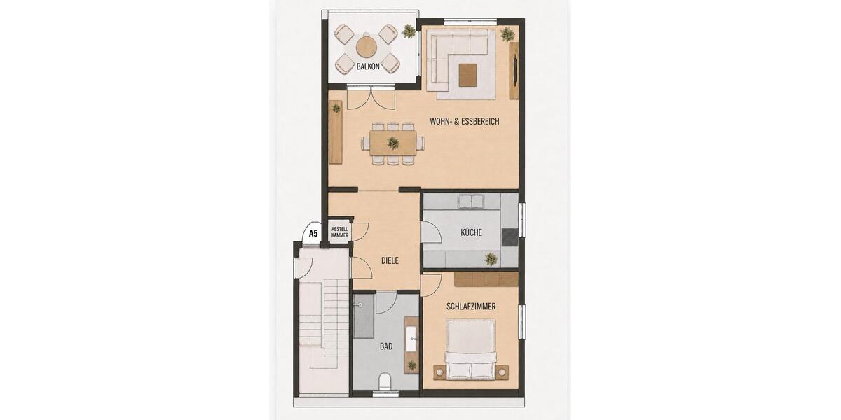 Dachgeschoßwohnung Dortmund Brackel - 2.5 Zimmer, 80 m&sup2;, 990&euro; | Angebot:27576825