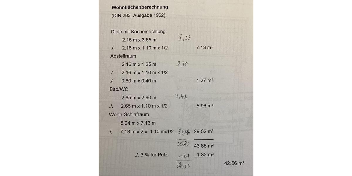 Dachgeschoßwohnung Dortmund Hörde - 1.5 Zimmer, 43 m&sup2;, 125.000&euro; | Angebot:25287062