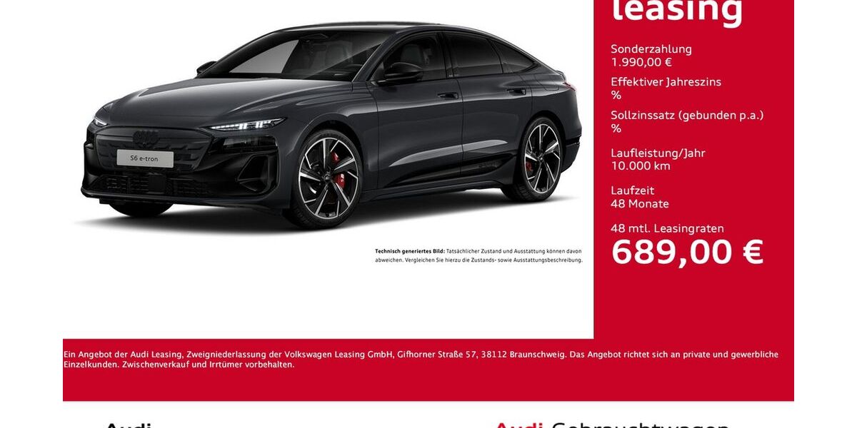 Audi S6 e-tron 2.234 km 86.333 &euro; Dortmund 44143