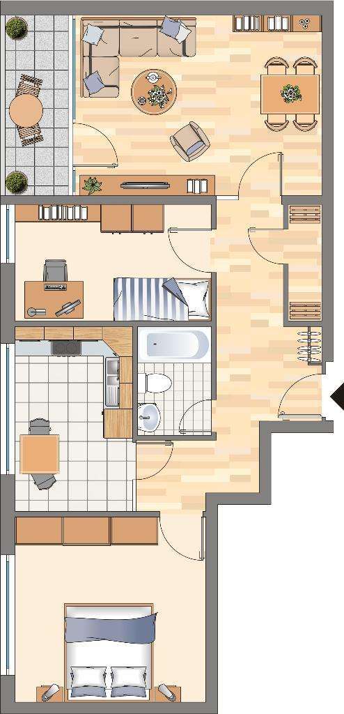 Wohnung zum Mieten in Dortmund 378,69 € 76.11 m² 3 zimmer
