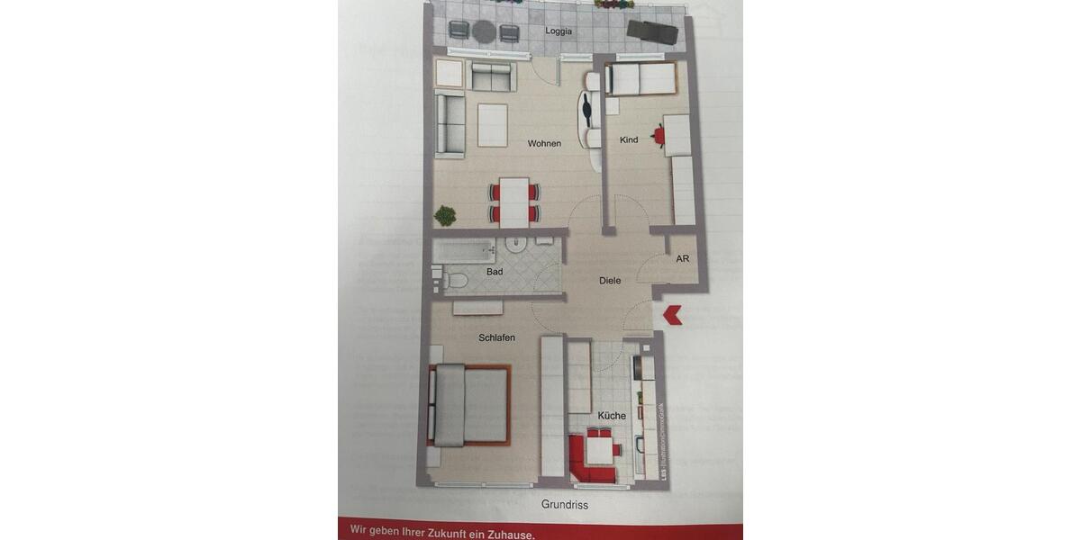 Etagenwohnung Dortmund Brackel - 3.5 Zimmer, 78 m&sup2;, 210.000&euro; | Angebot:26875519