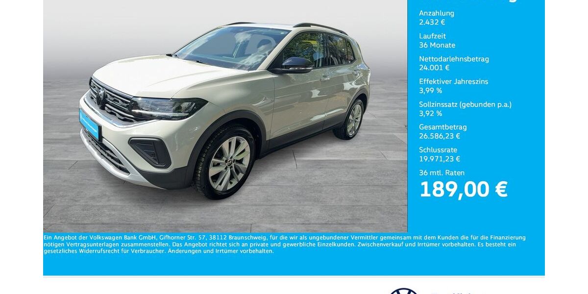 VW T-Cross 3.650 km 25.911 &euro; Dortmund 44379