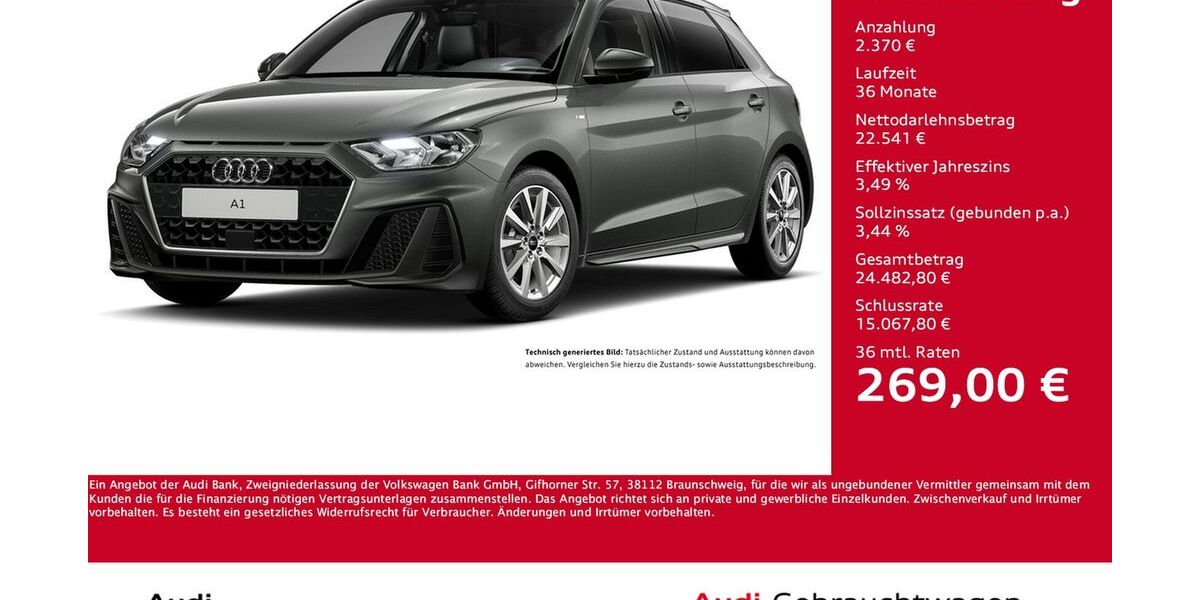 Audi A1 6.740 km 24.744 &euro; Dortmund 44143