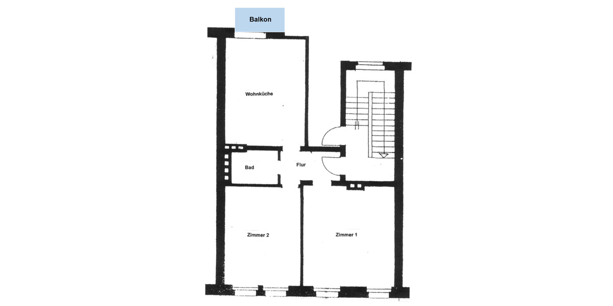 Etagenwohnung Dortmund Innenstadt West - 2 Zimmer, 66 m&sup2;, 690&euro; | Angebot:25646336