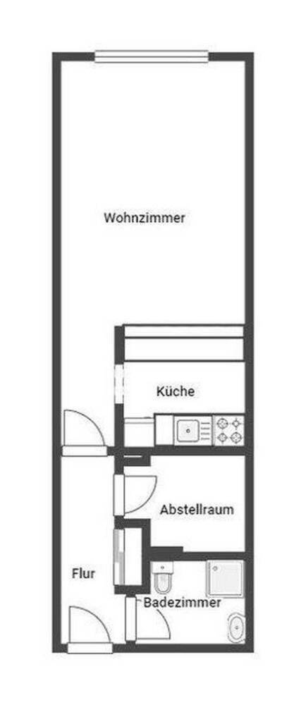 Gemütliche 1 Zimmer Wohnung in zentraler Lage von Wuppertal