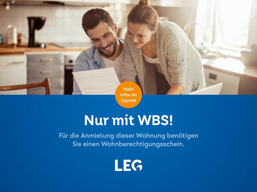 WBS Wohnung mit Laminat und Gäste-WC