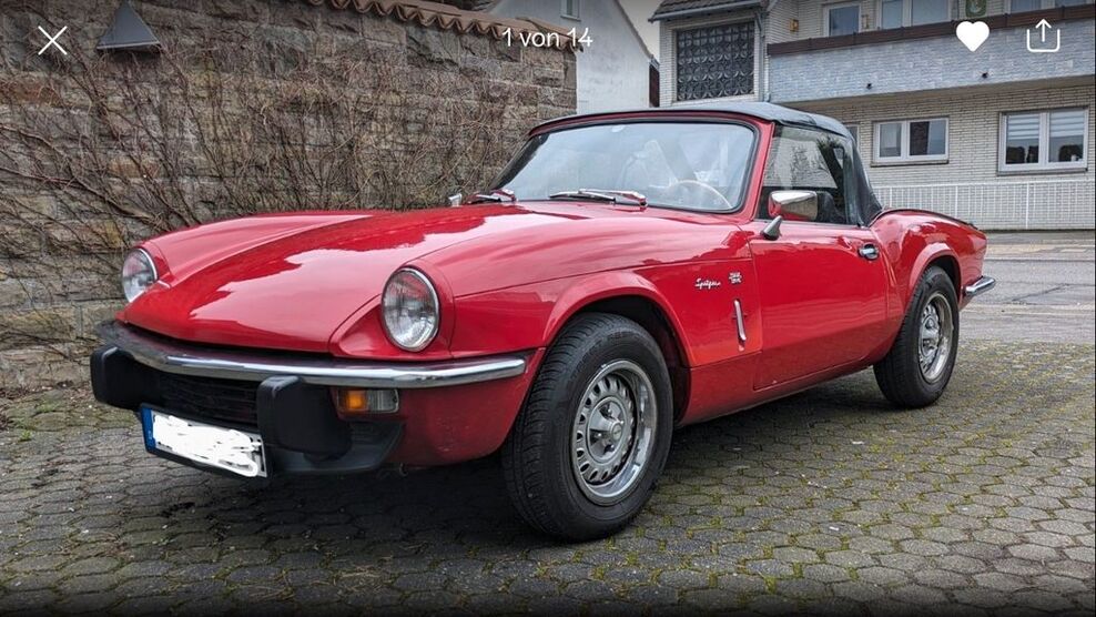 Triumph Spitfire 59.500 km 6.950 € Hagen 58089
