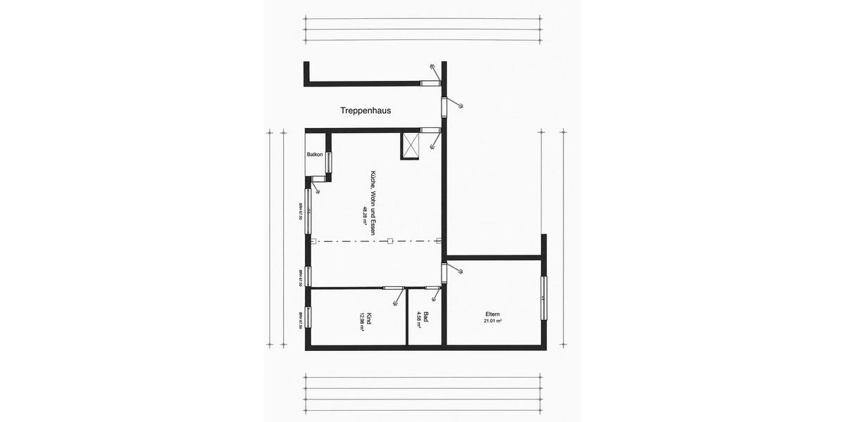 Etagenwohnung Dortmund Aplerbeck - 3 Zimmer, 90 m&sup2;, 259.000&euro; | Angebot:27230015