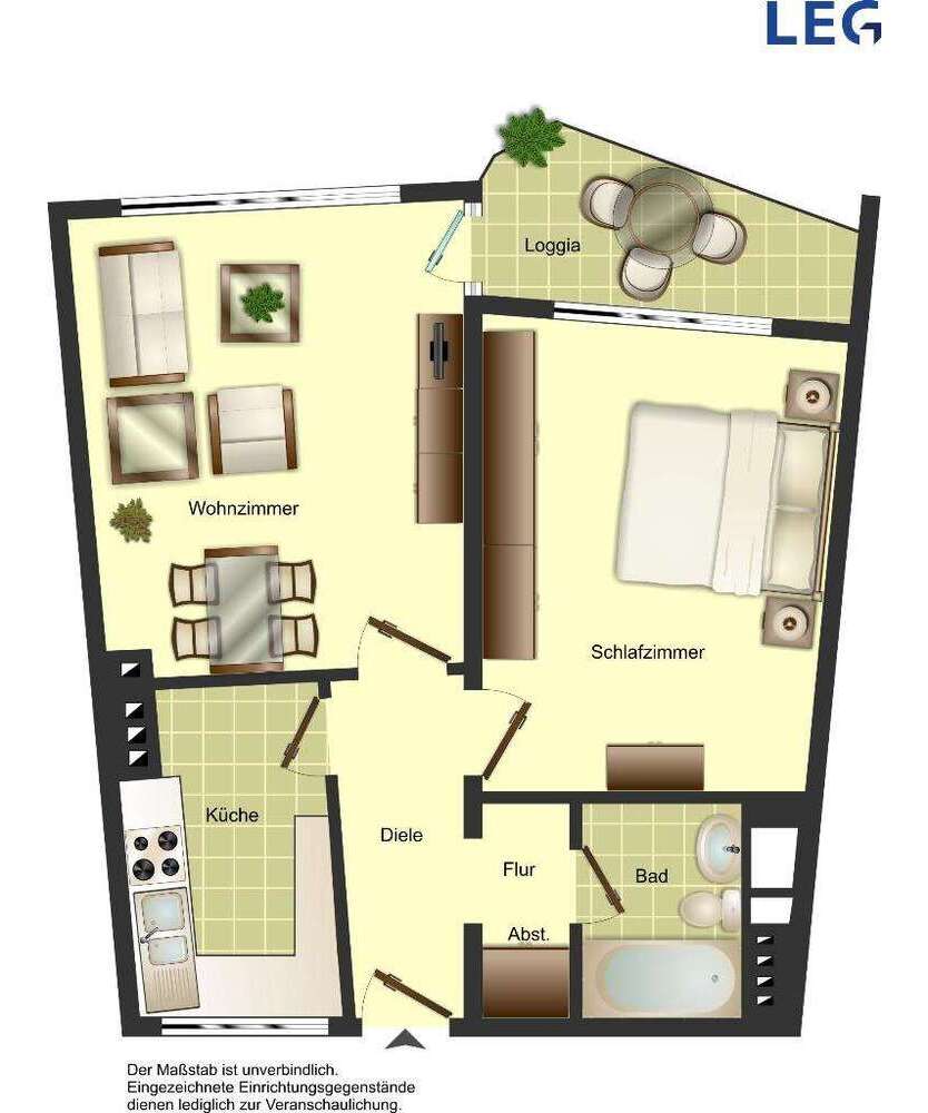 Wohnung zum Mieten in Solingen 439 € 51.23 m²