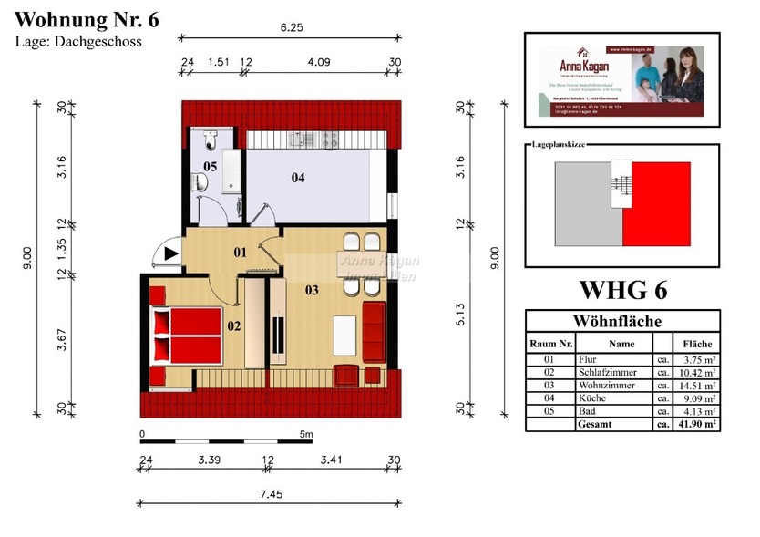 Zwei Wohnungen in einem Paket – Erdgeschoss & Dachgeschoss in Schwerter Westhofen 2 zimmer