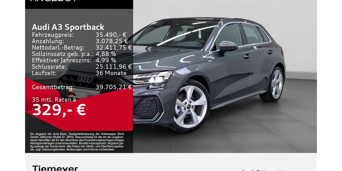 Audi A3 4.313 km 35.490 &euro; Bochum 44809