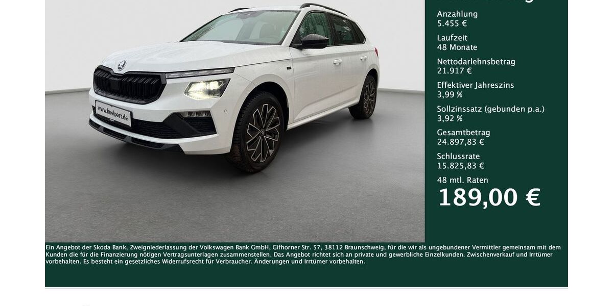 Skoda Kamiq 23.595 km 26.991 &euro; Dortmund 44269