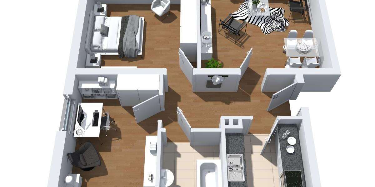 Etagenwohnung Herne Börnig - 3 Zimmer, 65 m&sup2;, 519&euro; | Angebot:25818555