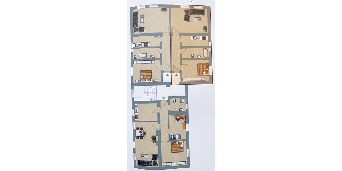Erdgeschoßwohnung Dortmund Huckarde - 2 Zimmer, 61 m&sup2;, 119.000&euro; | Angebot:27427177