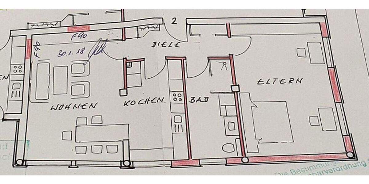 Etagenwohnung Gladbeck Mitte - 2 Zimmer, 86 m&sup2;, 640&euro; | Angebot:25780272