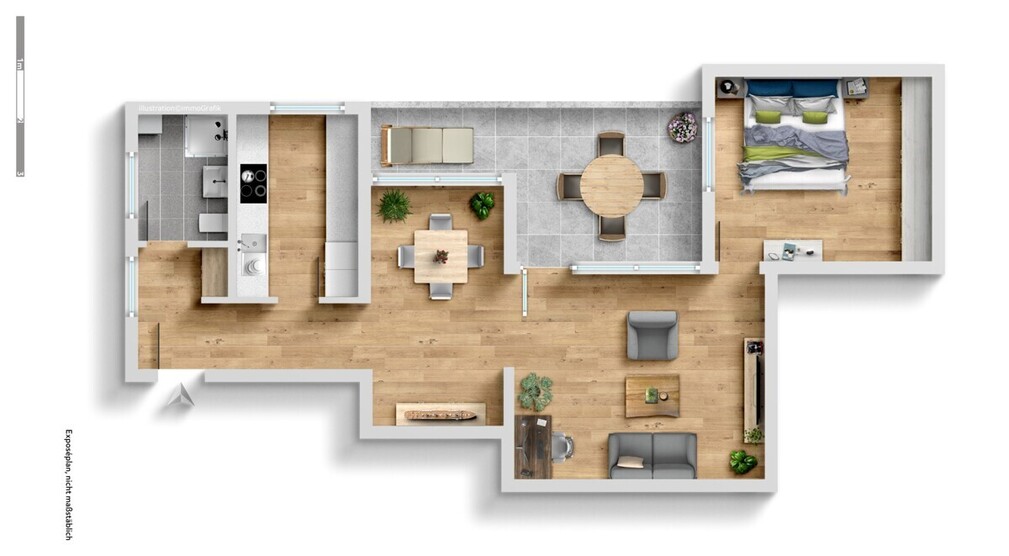 Helle 2-Zimmerwohnung am Goldberg 2 zimmer