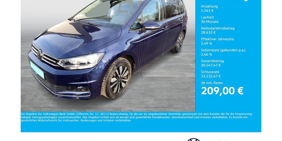 VW Touran 19.295 km 29.877 &euro; Dortmund 44141
