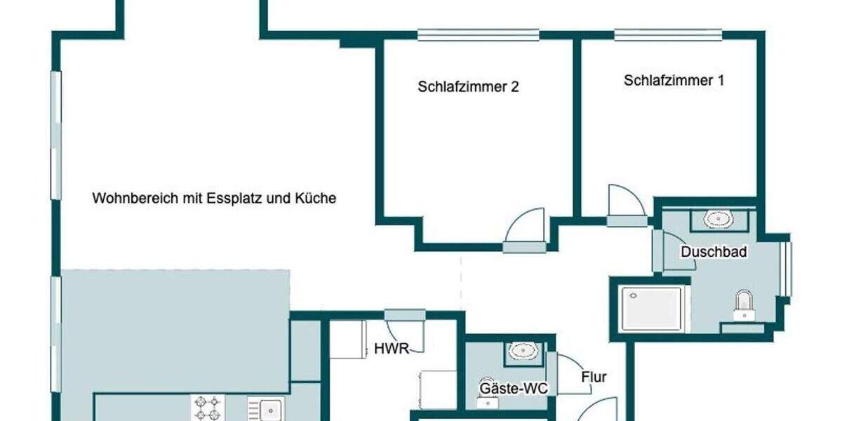 Etagenwohnung Schwerte - 3 Zimmer, 101 m&sup2;, 299.000&euro; | Angebot:25154097