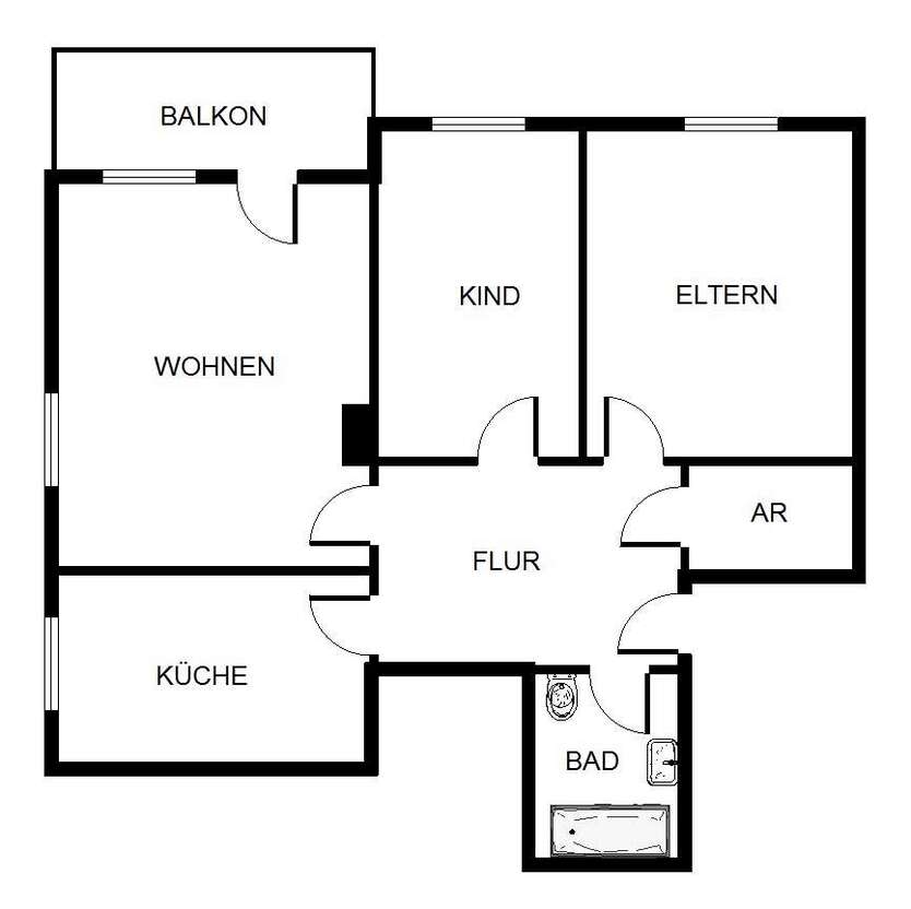 Wohnung zum Mieten in Gelsenkirchen 469 € 70.56 m²