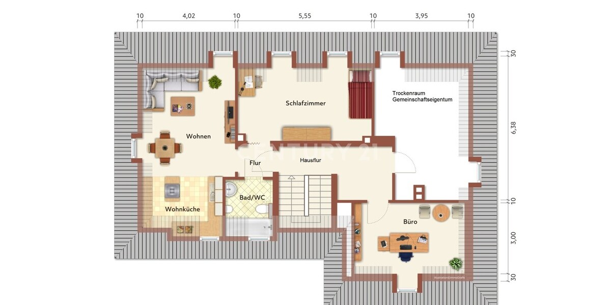Klein aber Oho - Eigentumswohnung mit separater Nutzfläche - Dachgeschoßwohnung Dortmund - Westrich Westrich | Angebot:10160847