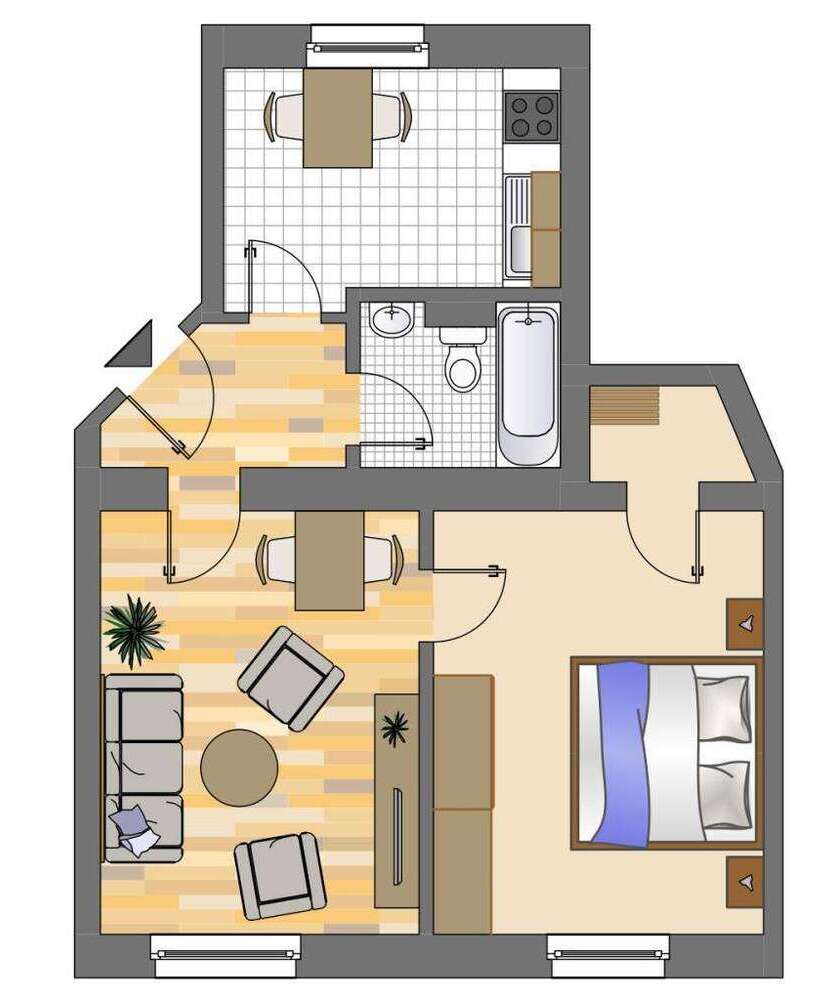 Wohnung zum Mieten in Herne 369 € 46 m²