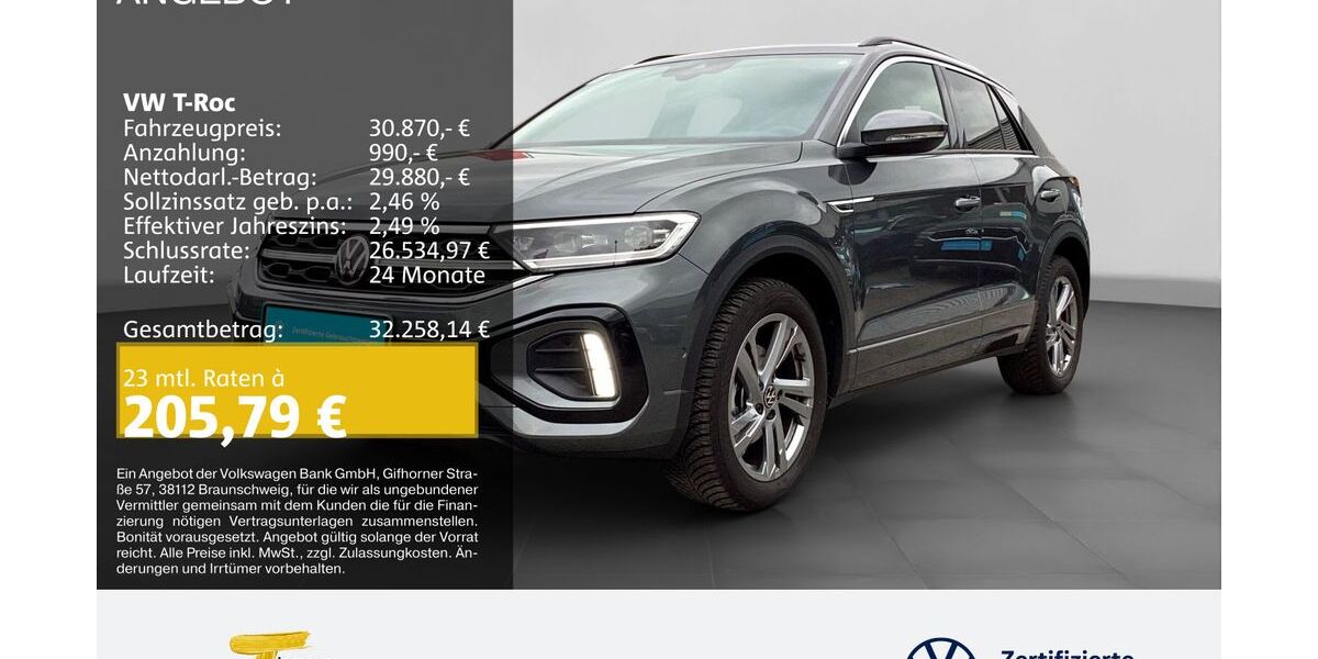 VW T-Roc 8.365 km 30.490 &euro; Herne 44653