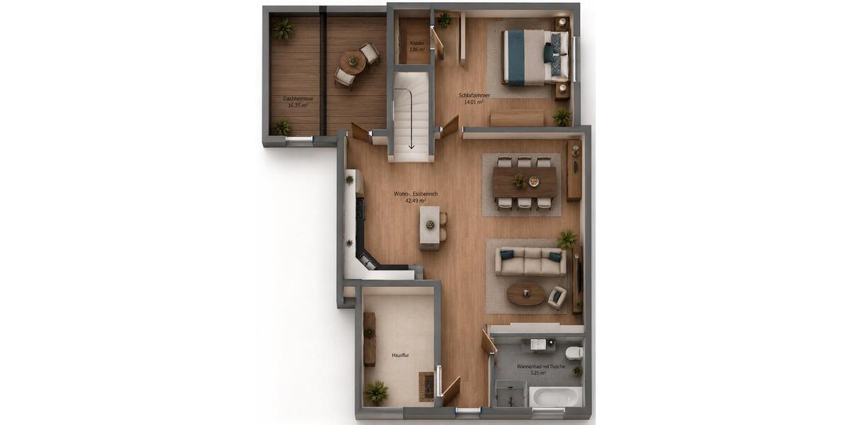 Maisonettenwohnung Wuppertal Gemarkung Ronsdorf - 4.5 Zimmer, 105 m&sup2;, 249.000&euro; | Angebot:26706648