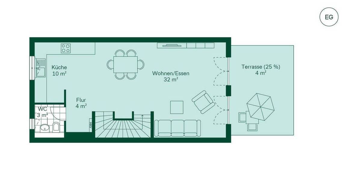Reihenmittelhaus Wülfrath Innenstadt - 5 Zimmer, 126 m&sup2;, 559.900&euro; | Angebot:25731206