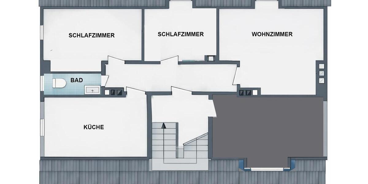Dachgeschoßwohnung Bottrop Boy - 3 Zimmer, 53 m&sup2;, 500&euro; | Angebot:25560378