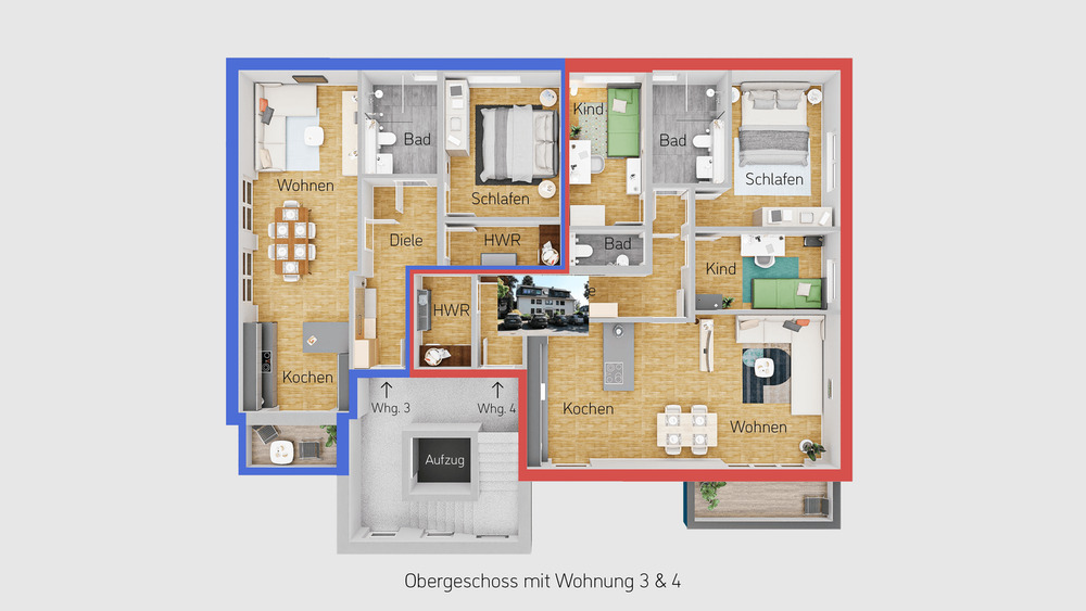 Etagenwohnung Witten Mitte - 4 Zimmer, 100 m&sup2;, 399.990&euro; | Angebot:24544878