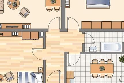 zentral gelegene 3 Raum-Wohnung mit Gemeinschaftsgarten im Innenhof 3 zimmer