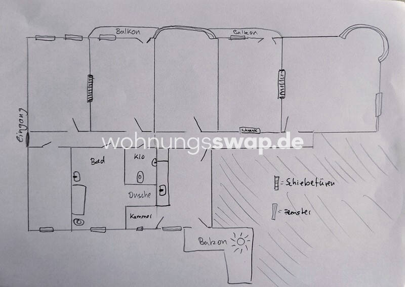 Etagenwohnung Bochum Innenstadt - 5 Zimmer, 200 m&sup2;, 1.800&euro; | Angebot:26435704