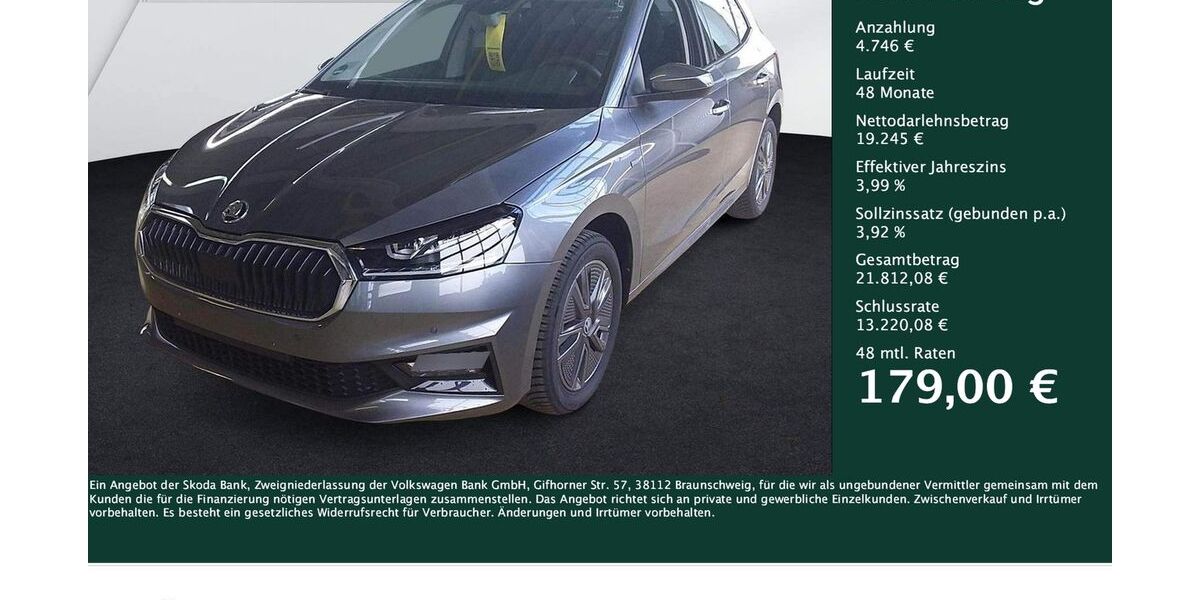 Skoda Fabia 6.851 km 23.991 &euro; Dortmund 44309