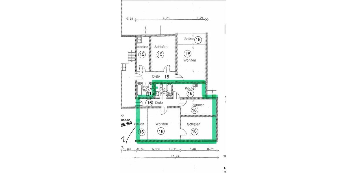 Etagenwohnung Wuppertal Gemarkung Ronsdorf - 3 Zimmer, 71 m&sup2;, 135.000&euro; | Angebot:27004136