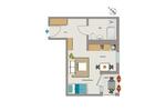 Etagenwohnung Essen Frillendorf - 1 Zimmer, 35 m&sup2;, 422&euro; | Angebot:26231141