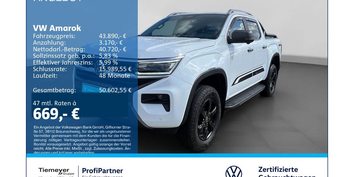 VW Amarok 156.115 km 43.890 &euro; Recklinghausen 45663