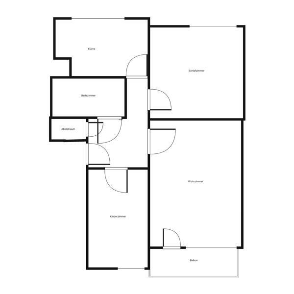 Exklusive 3-Zimmer Wohnung mit hochwertiger Ausstattung und nagelneuer EBK zimmer