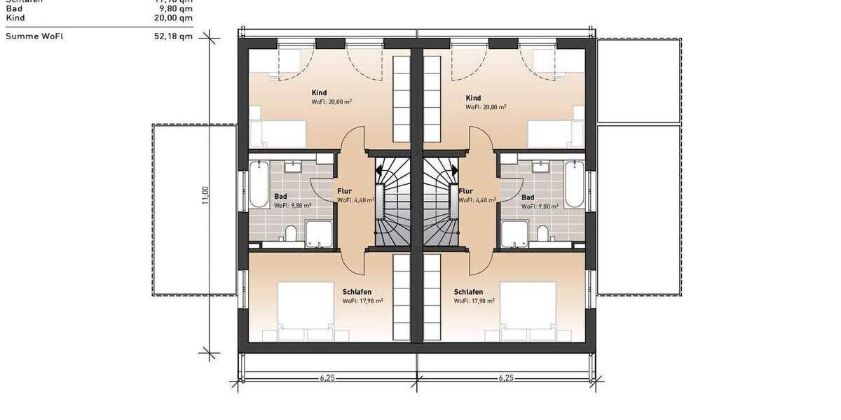 Doppelhaushälfte Ennepetal Homberge - 4 Zimmer, 138 m&sup2;, 525.100&euro; | Angebot:25797454