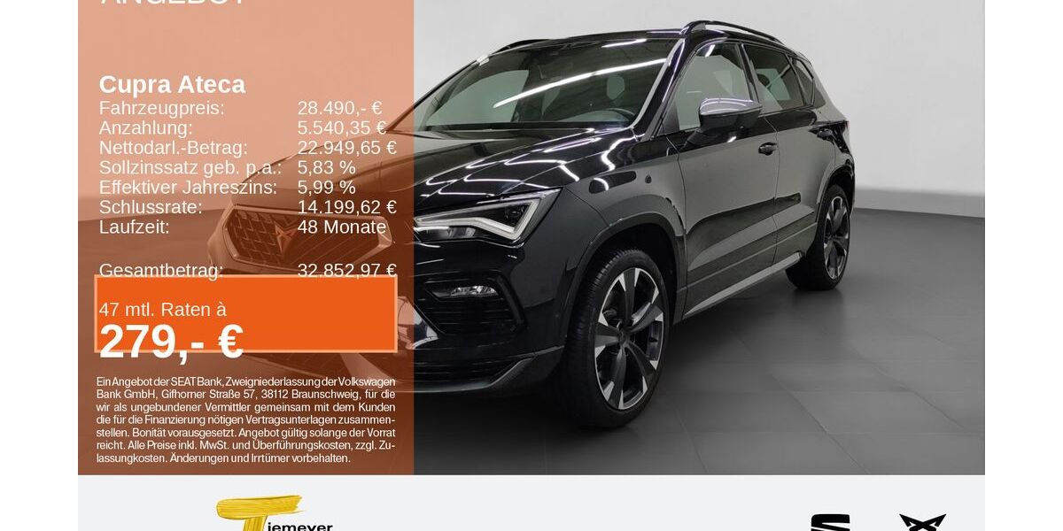 Cupra Ateca 32.398 km 27.990 &euro; Bochum 44809