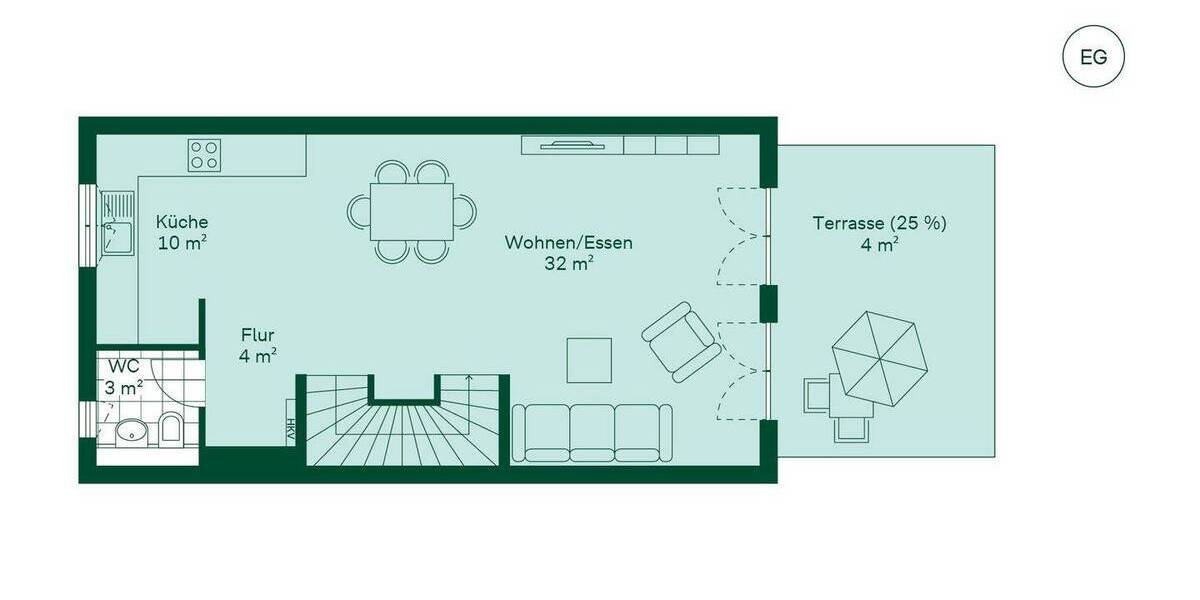 Reihenmittelhaus Wülfrath Innenstadt - 4 Zimmer, 113 m&sup2;, 529.900&euro; | Angebot:25673602
