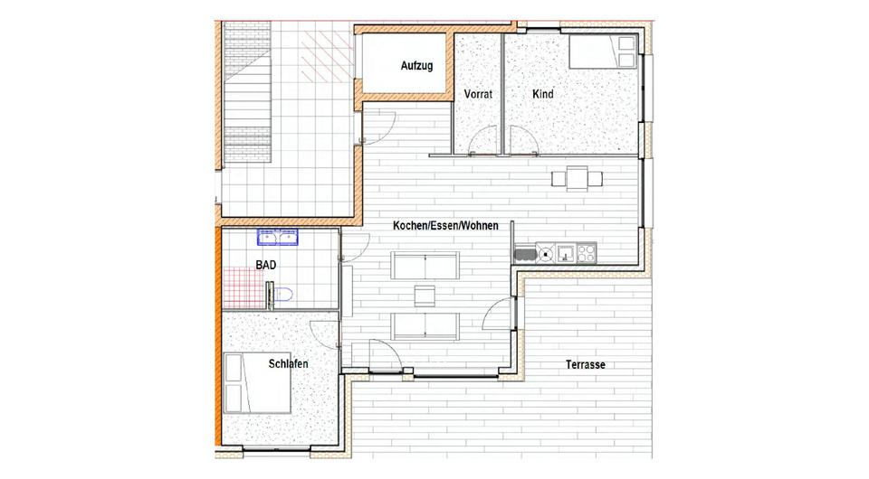 Etagenwohnung Herne Baukau - 3 Zimmer, 93 m&sup2;, 1.395&euro; | Angebot:24690070