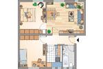 Etagenwohnung Recklinghausen Grullbad - 3.5 Zimmer, 59 m&sup2;, 262&euro; | Angebot:26279233