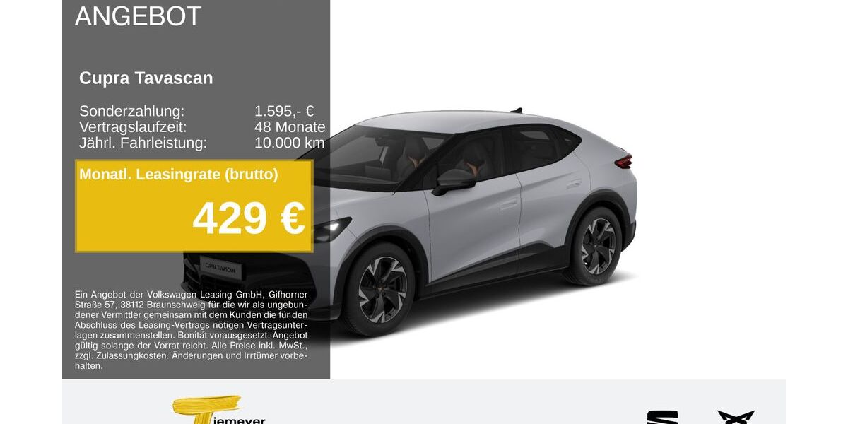 Cupra Tavascan 1.999 km 48.580 &euro; Bochum 44809