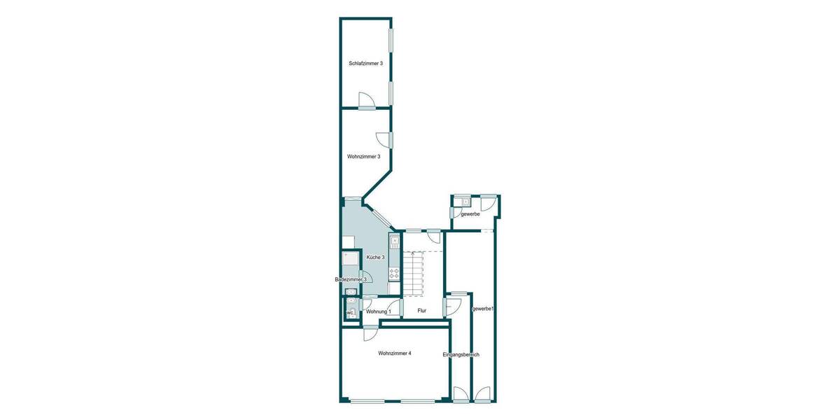 Mehrfamilienhaus, Wohnhaus Dortmund Mitte - 1 Zimmer, 283 m&sup2;, 319.000&euro; | Angebot:26259226